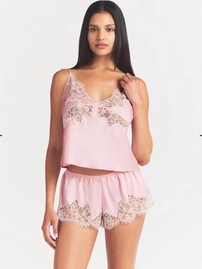 SKIMS Silk Lace Cami and Short Set $236 Retail Value